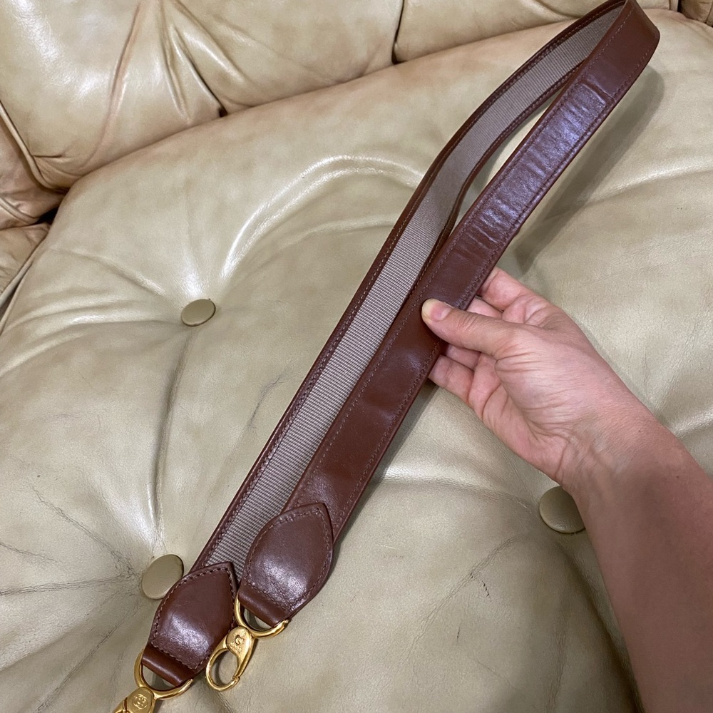 COA Gucci Replacement Strap Vintage Leather for Briefcase or Bag - Picture 8 of 9